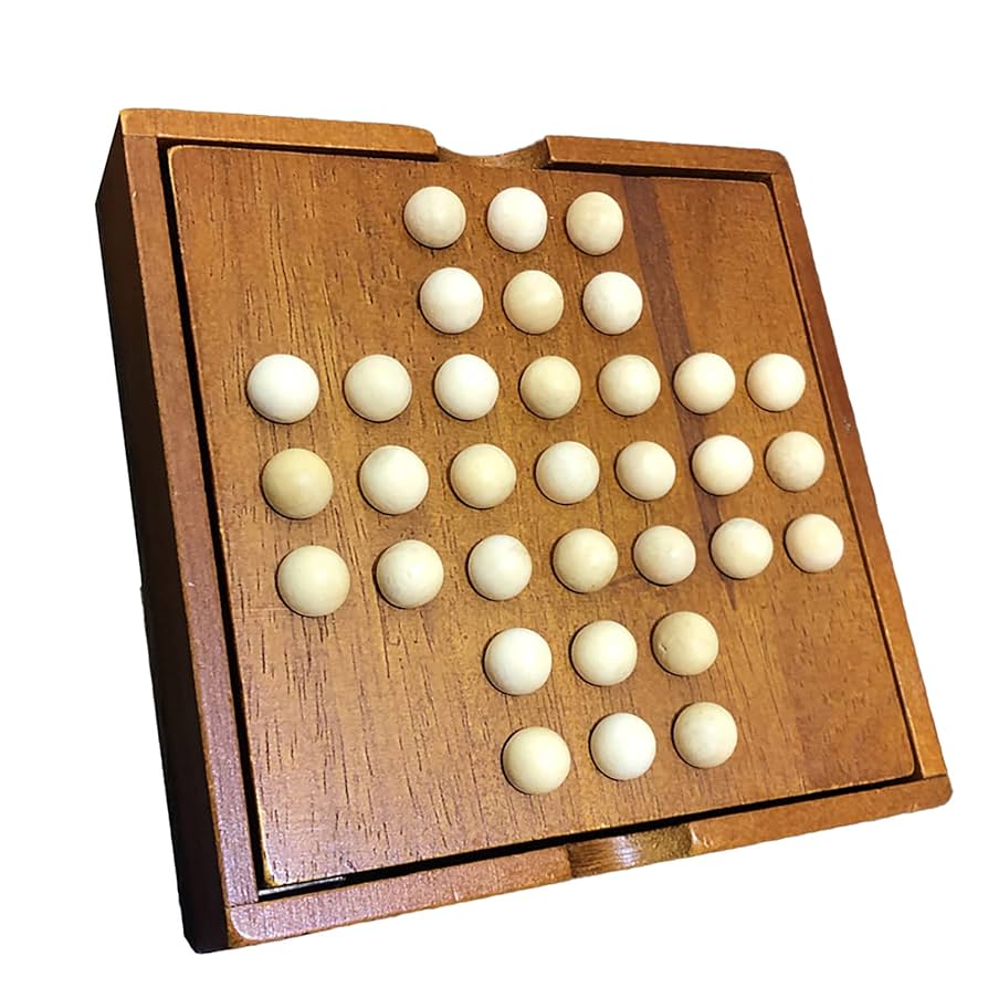Amazon.co.jp: ペグソリティア 木製ボードパズル 一人遊び 木の