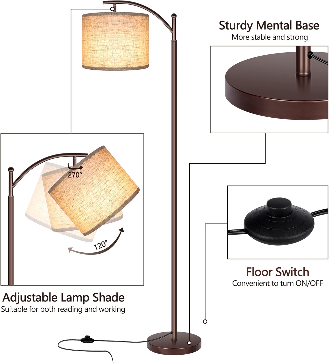 Illuminate Your Space: Rottogoon Industrial Floor Lamp Review