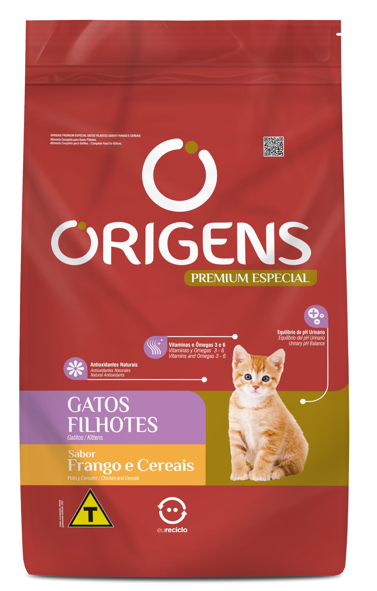 Origens Ração Gatos Filhotes Frango E Cereais 3Kg