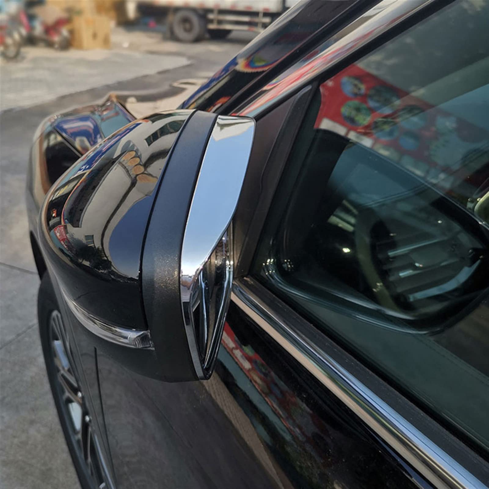 Car Styling ABS Cromado Espejo retrovisor ceja Protector de Lluvia Cubierta embellecedora, for Ford, for Kuga Escape 2020 2021