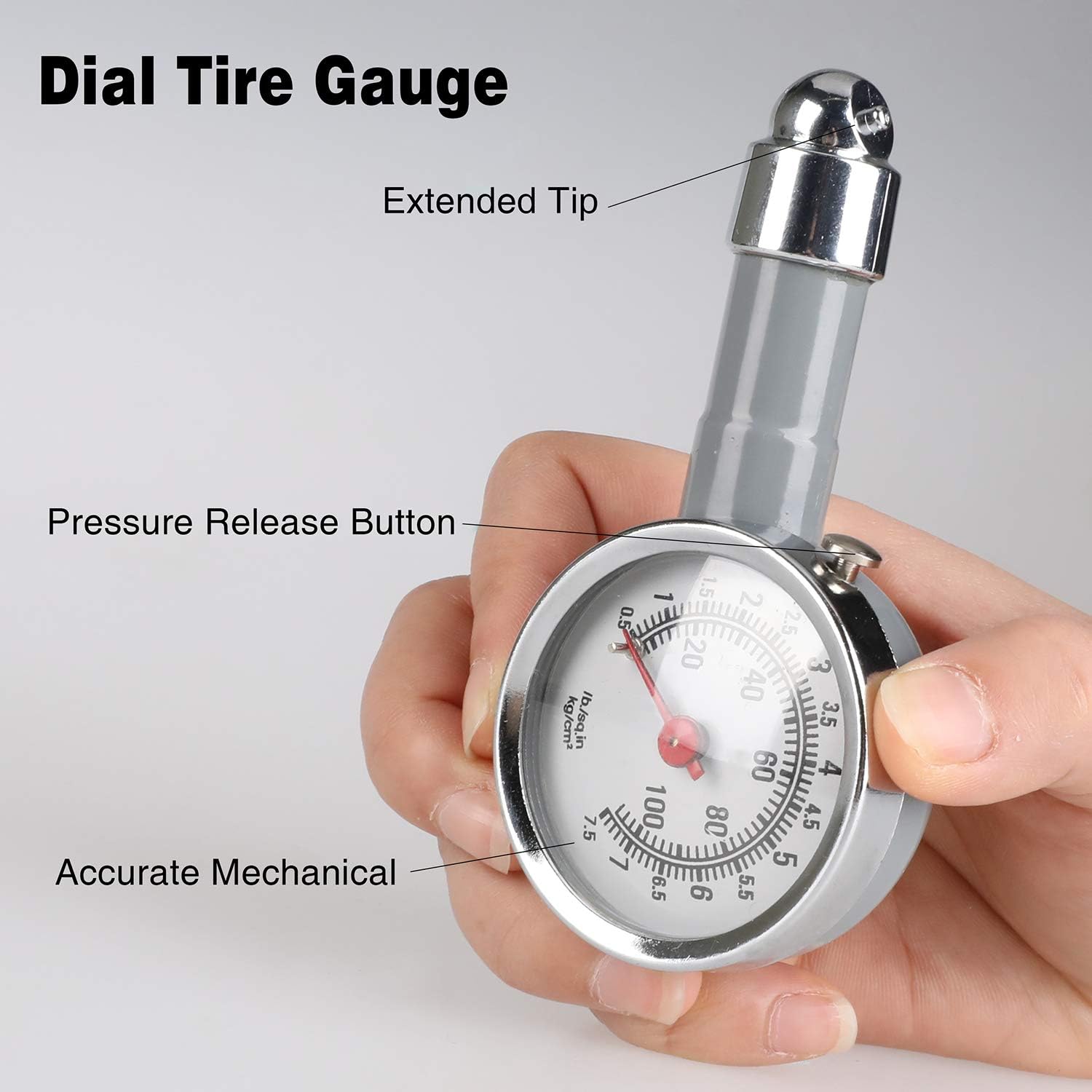 Hromee 16 Pieces Air Compressor Accessory Kit with 1/4 Inch Recoil Poly Air Hose, Blow Gun and Fittings Inflation Kit with Needles, Ball Chuck and Tire Pressure Gauge - - 