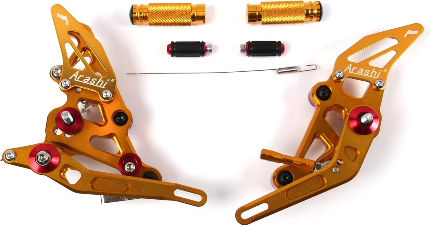 Arashi Rearsets Footrests FootPegs for YAMAHA MT07 FZ07