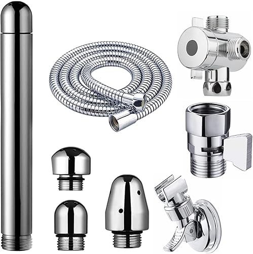 Sistema completo de enema de ducha para limpieza anal vaginal del colon, kits de enema de ducha WAFEAS para hombres y mujeres, incluye boquillas de