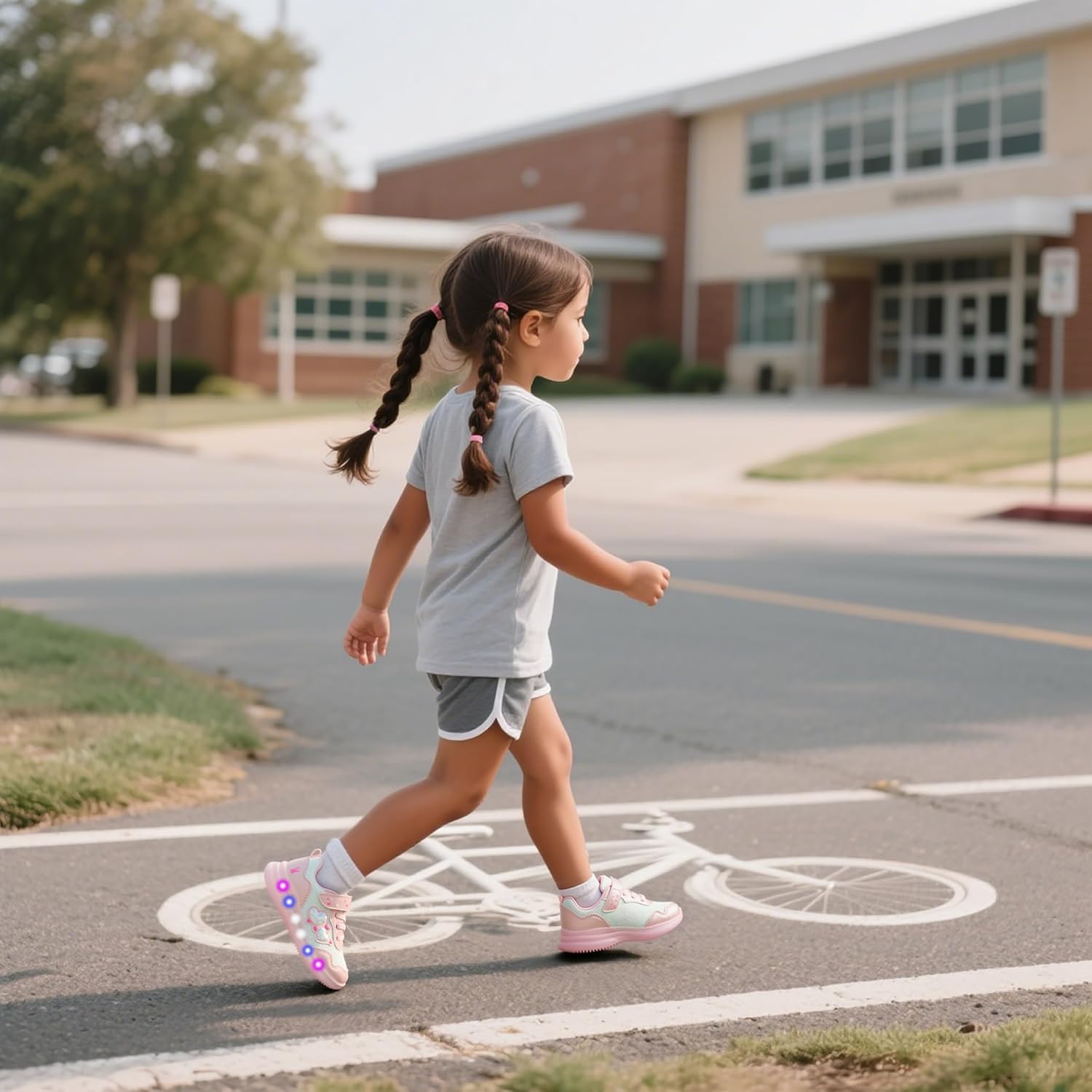 YESKIS Toddler Boys Girls Light Up Shoes LED Flashing Lightweight Mesh Breathable Adorable Running Sneakers for Toddler and Little Kid - Image 2