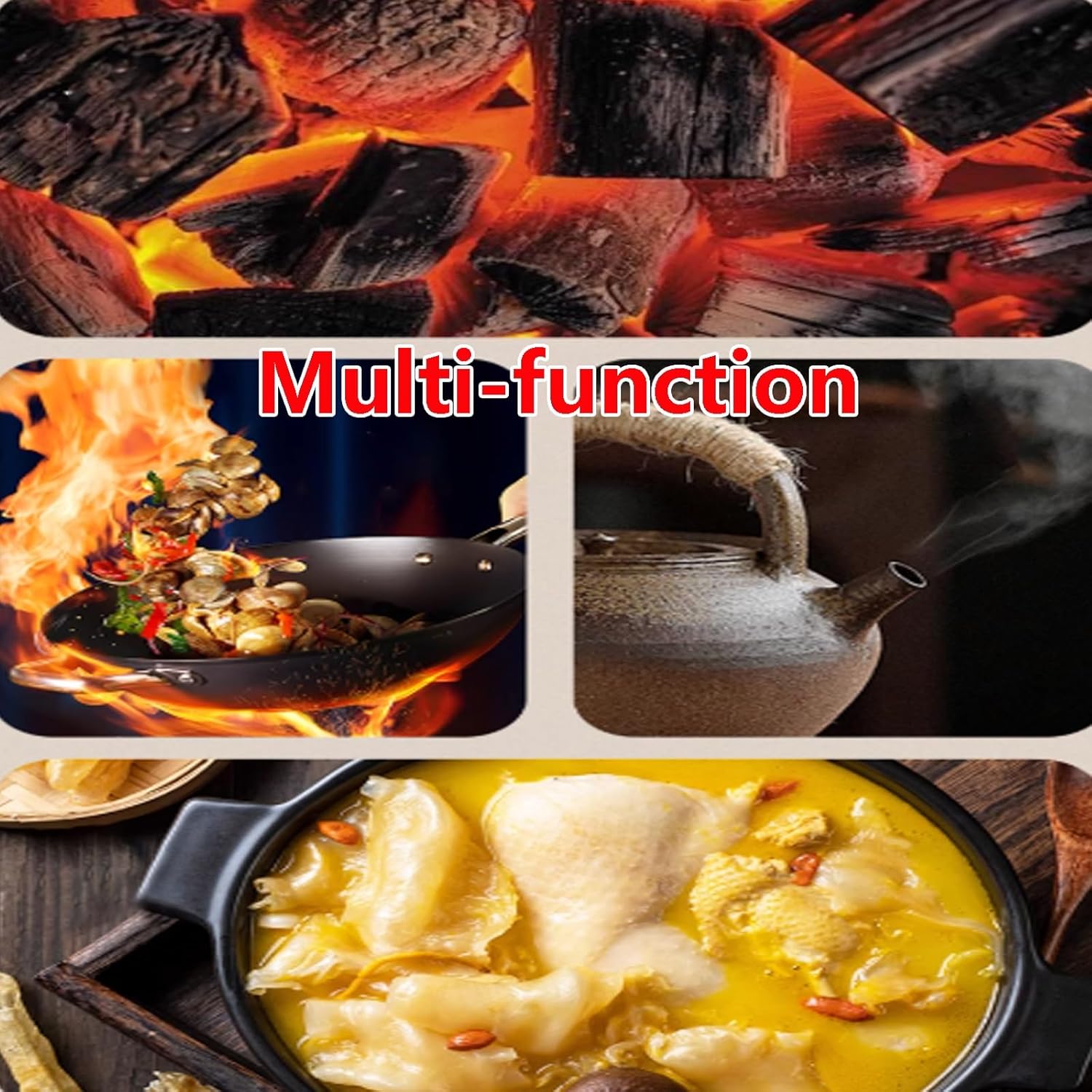 Potbelly Stove Wood Burning Indoor Heating Using Multiple Fuels With A Drawer For Collecting Ashs For Indoor Outdoor Cooking And Heating, Camping Use
