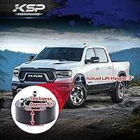 Vista 4 de KSP Kits de elevación de nivelación de 3 pulgadas para Ram 1500 2009-2026, espaciadores de puntal delantero forjado de 3" que elevan 3 pulgadas