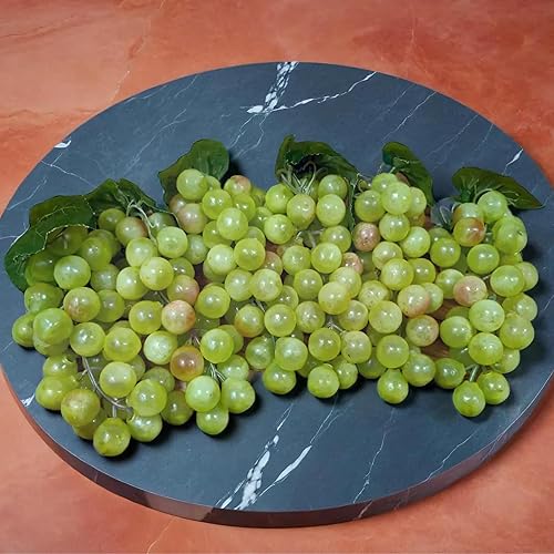 Miniatura 6 de 12 racimos de uvas, frutas artificiales de simulación de frutas para el hogar, cocina, fiesta, fotografía, decoración de boda (uvas, 12 racimos)
