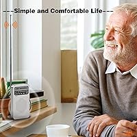 Vista 3 de Radio portátil AM FM con recepción de largo alcance, radio transistor Goodes con altavoz, conector para auriculares, funciona con pilas 2AA para uso