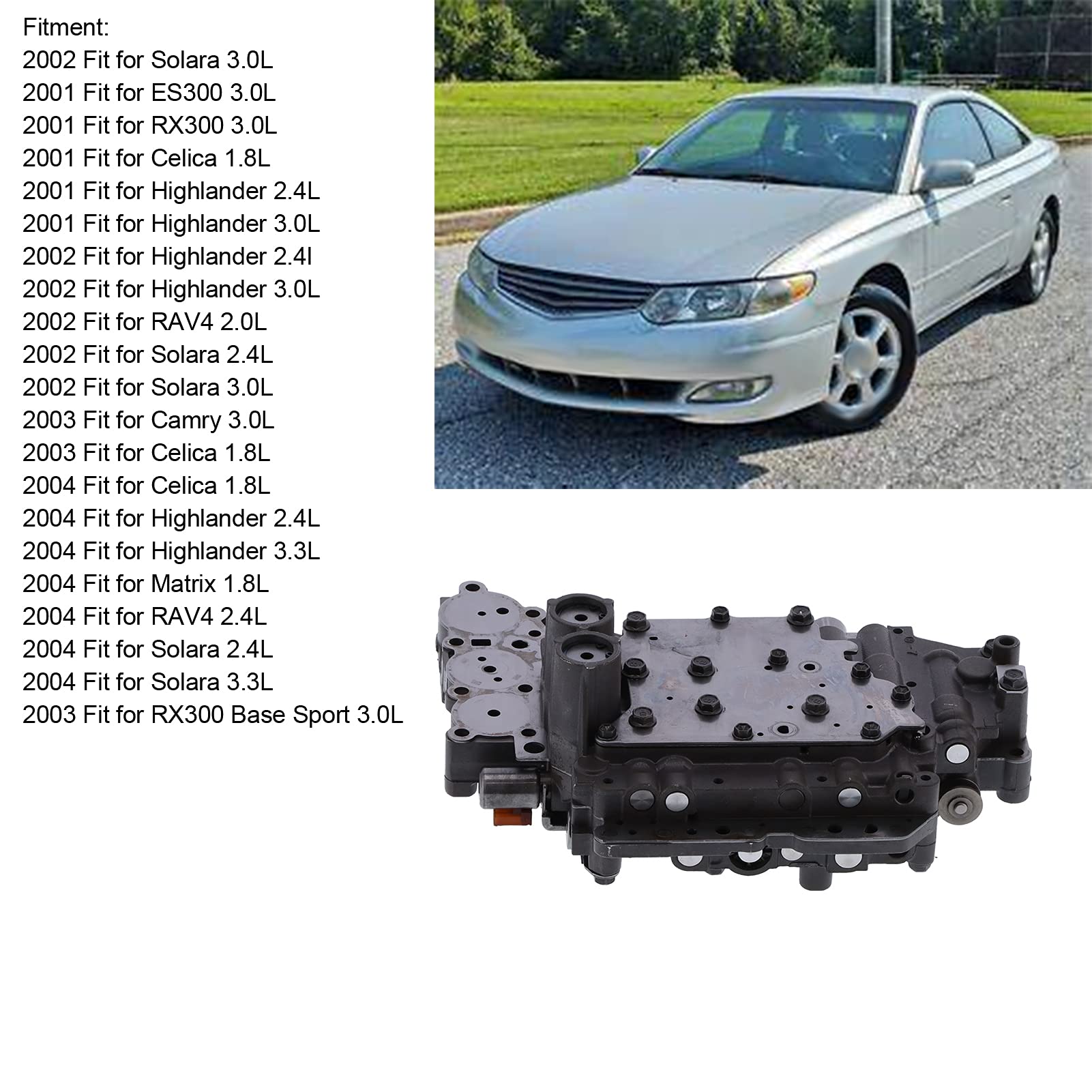 Drfeify Corpo Valvola Automatico in Metallo Rigenerato U140 di Ricambio per Solara Highlander Celica RX300 ES300 Unità Restaurata e Testata
