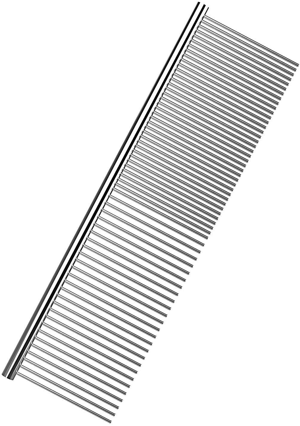MATSON Dog Combs with Rounded Ends Stainless Steel Teeth, Cat Comb for Removing Tangles and Knots, Professional Grooming Tool for Long and Short Haired Dog, Cat and other pets (Pack of 1) (Big) (B0CR7MZK78) Amazon Price History, Amazon Price Tracker