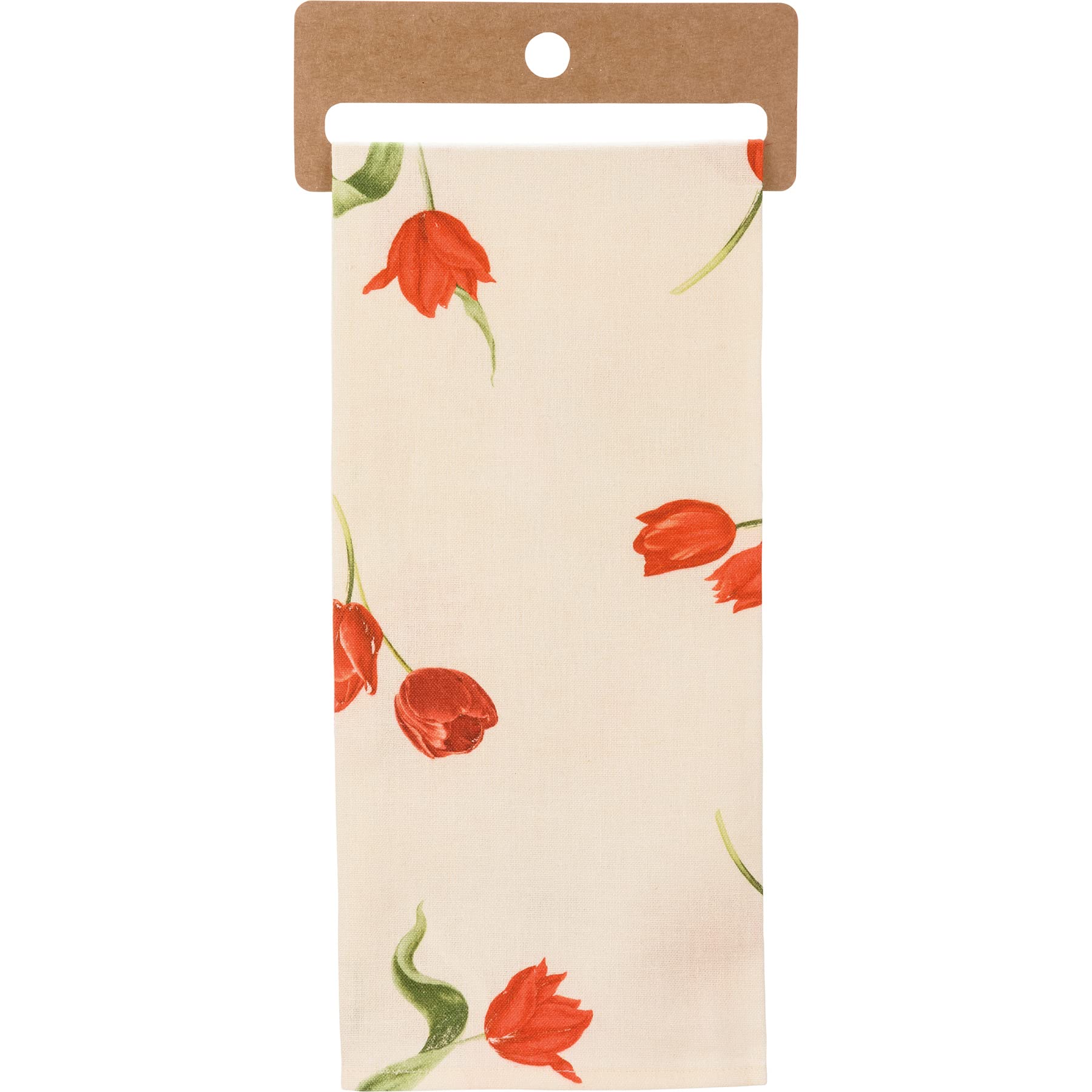 Primitives by Kathy Dekoratives Küchenhandtuch mit Aufschrift "I Can't Wait to Kiss Your Tulips"