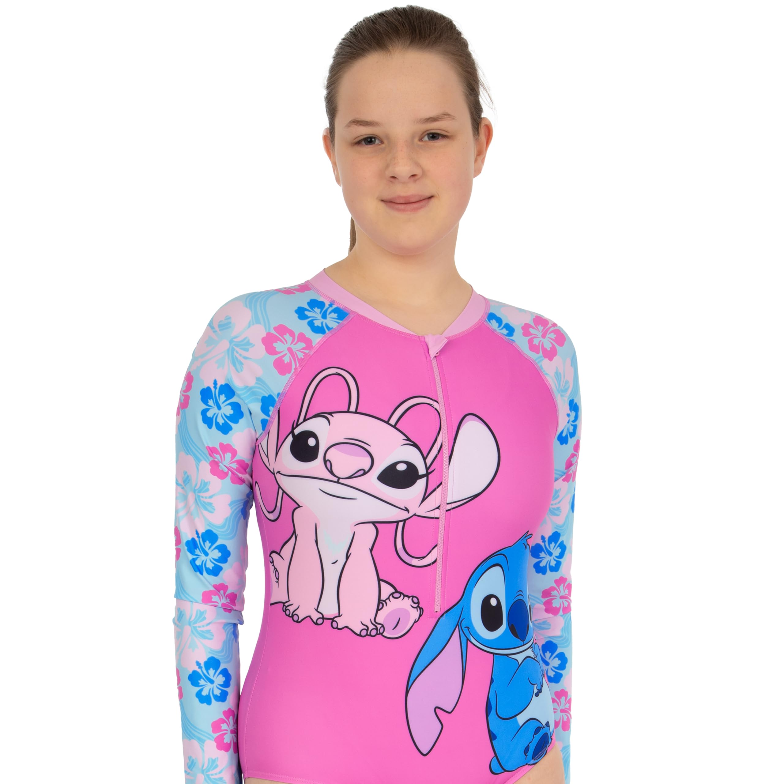 Disney Lilo Y Stitch Bañador Piscina Niña | Manga Larga Bañador Niña Stitch | Bañadores Una Pieza para Niñas