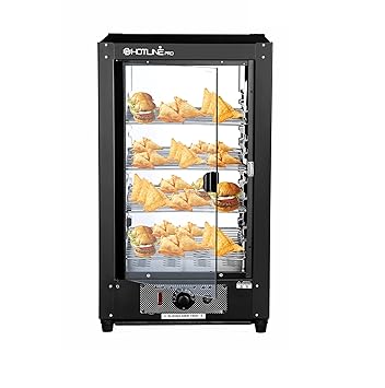 HOTLINE PRO Electric 600W Food Display Warmer 75 Liters Hot Case | Commercial Food Pizza Pastry Patty Cat