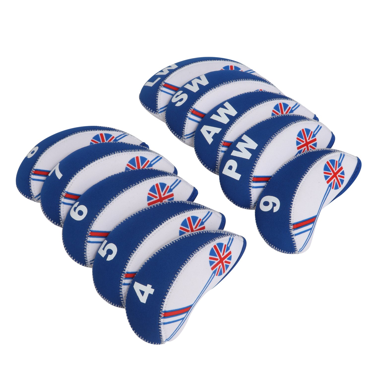 Tourbon Golf Club Fundas de Hierro Casco para Titleista, Callaway, Ping – Juego de 10
