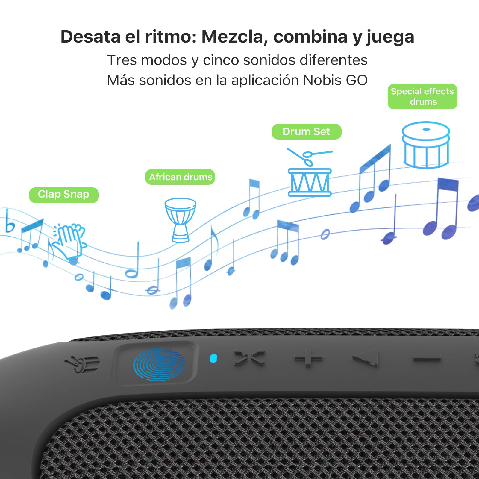 NOBIS Clip N1 Altavoz Portátil IP68 Resistente | Bluetooth 5.3, 24h de autonomía, impermeable y resistente al polvo – perfecto para ducha, piscina, camping y viajes