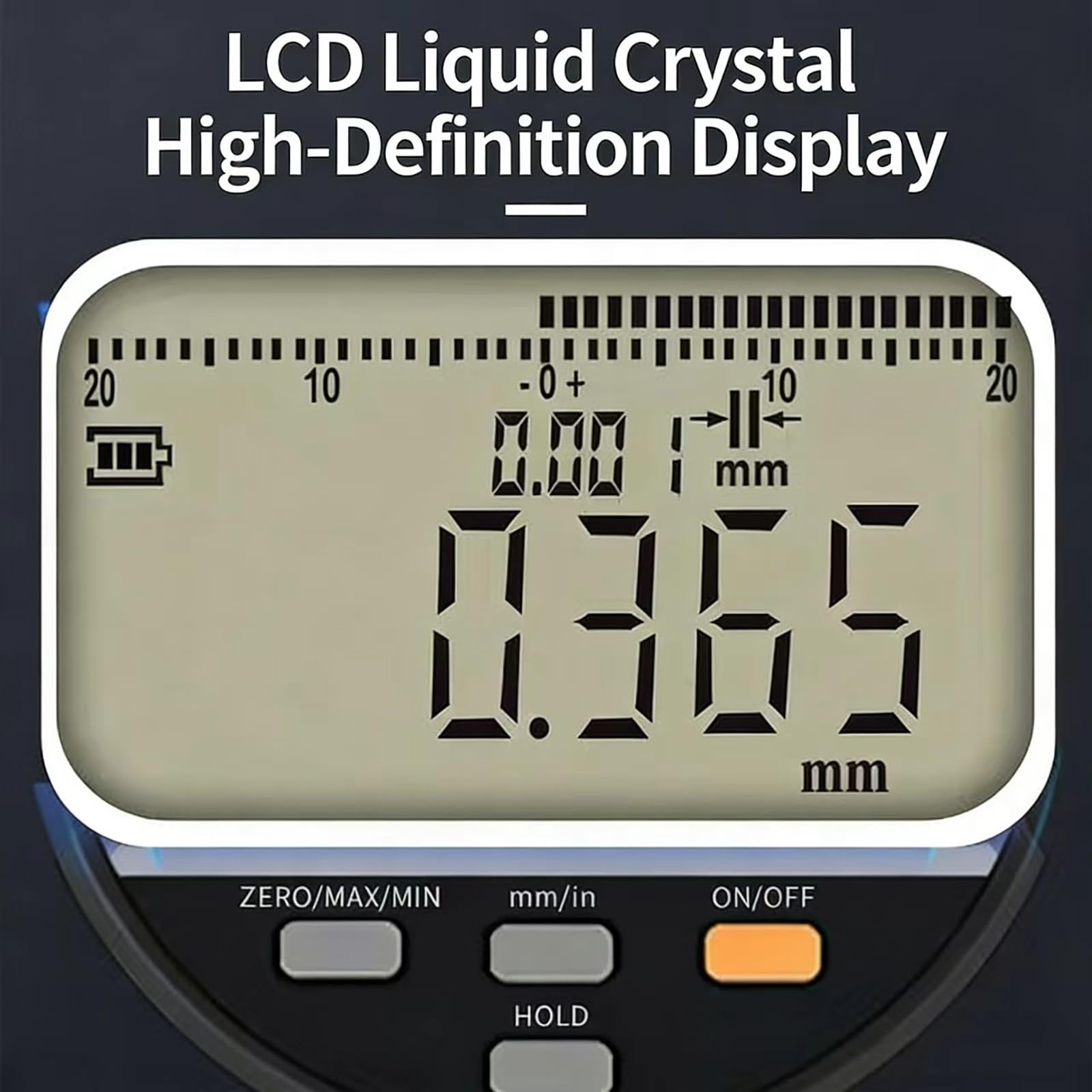 COYEUX 0–6,5 Mm Digitales Oberflächenrauheitsmessgerät, Mit LCD-Display, Messgenauigkeit ± 0,003 Mm, Metrisch Und Zoll Umwandelbar, Zum Sandstrahlen, Drucken