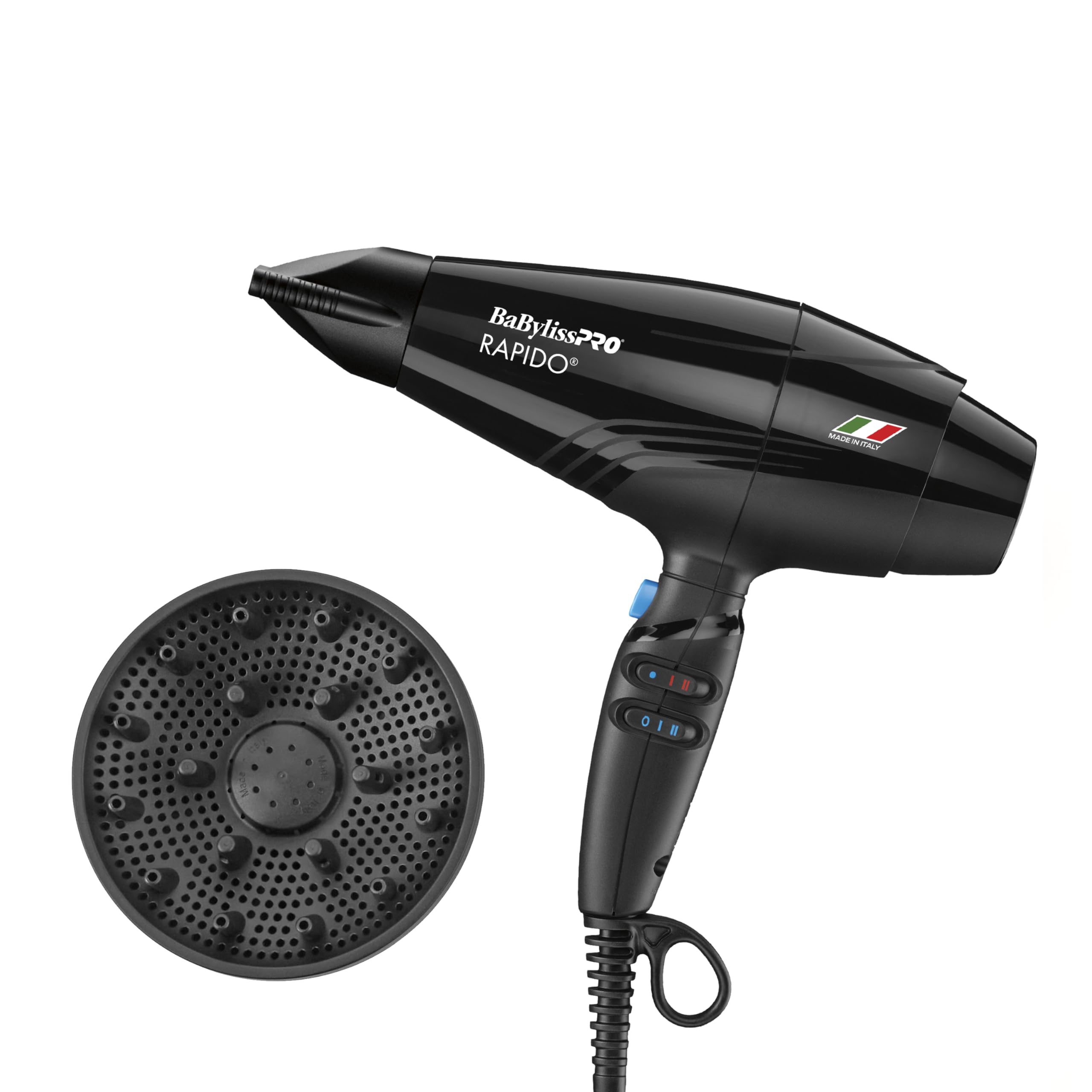 Hair Dryer, Nano Titanium Rapido 2000-Watt Blow Dryer, Hair Styling & Appliances, Black, BRAP1
