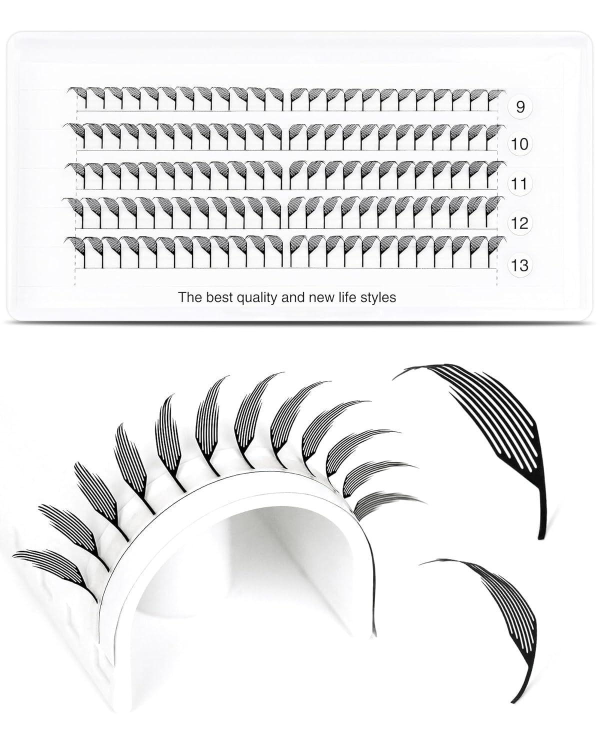 Spire Anime Spike Lash Extension - Premade Lashes Fans Manga Style Eyelash Extensions Comic Pre-made Eye Lash Fans