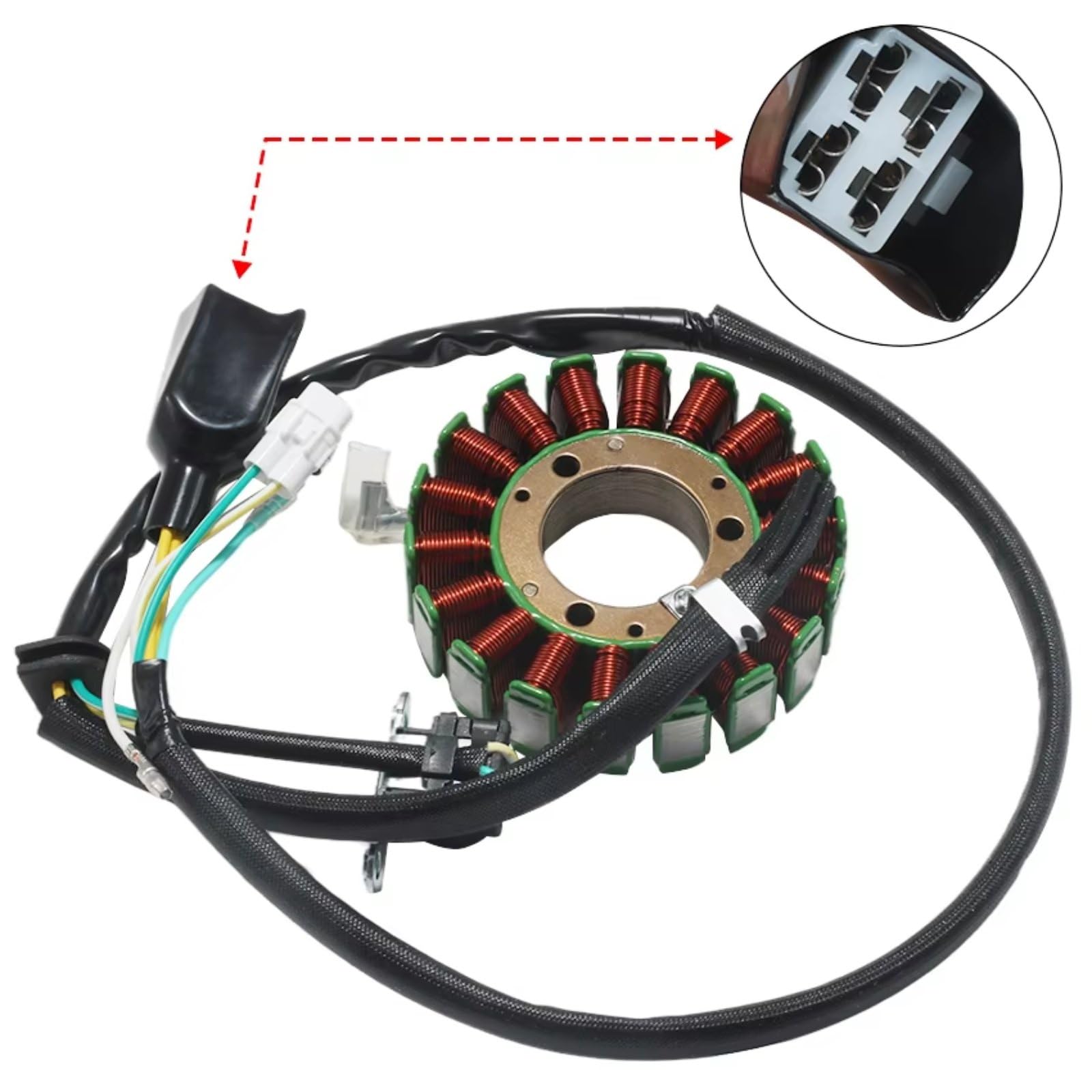 Bobina dello statore per KL250 per Super per Sherpa 250 2000 2001 2002 2003 2004 2005 2006 2007 2008 2009 2010 21003-1312 Bobina Statore Generatore Moto