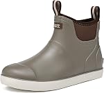 Rain Boots for Men, Waterproof Deck Boots Ankle Rubber Boots Anti-Slip Water Shoes Fishing Shoes for Outdoor Muck Garden Work Shoes