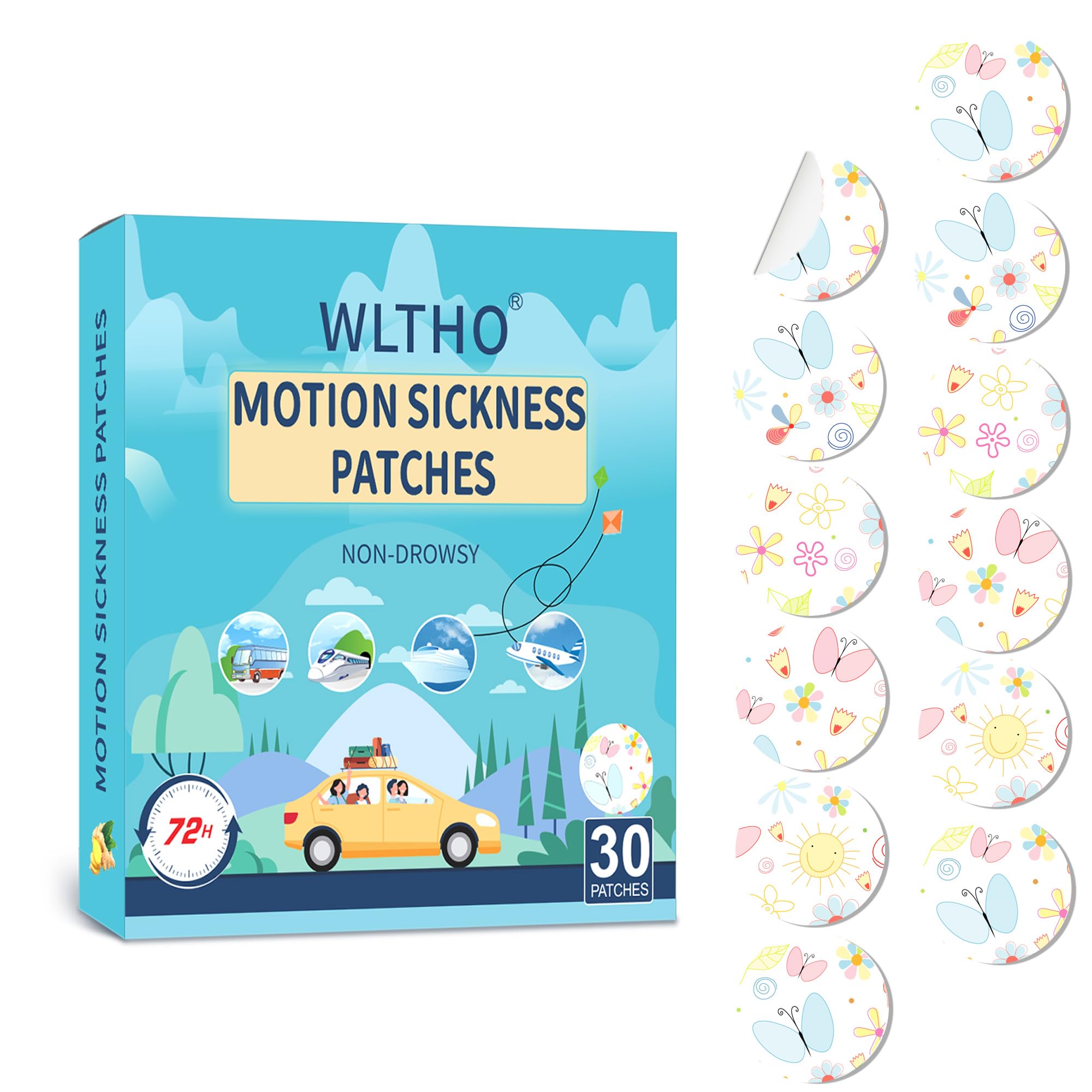 30ct Motion Sickness Patches Fast Acting & Long Last 72H — Amazon image 9