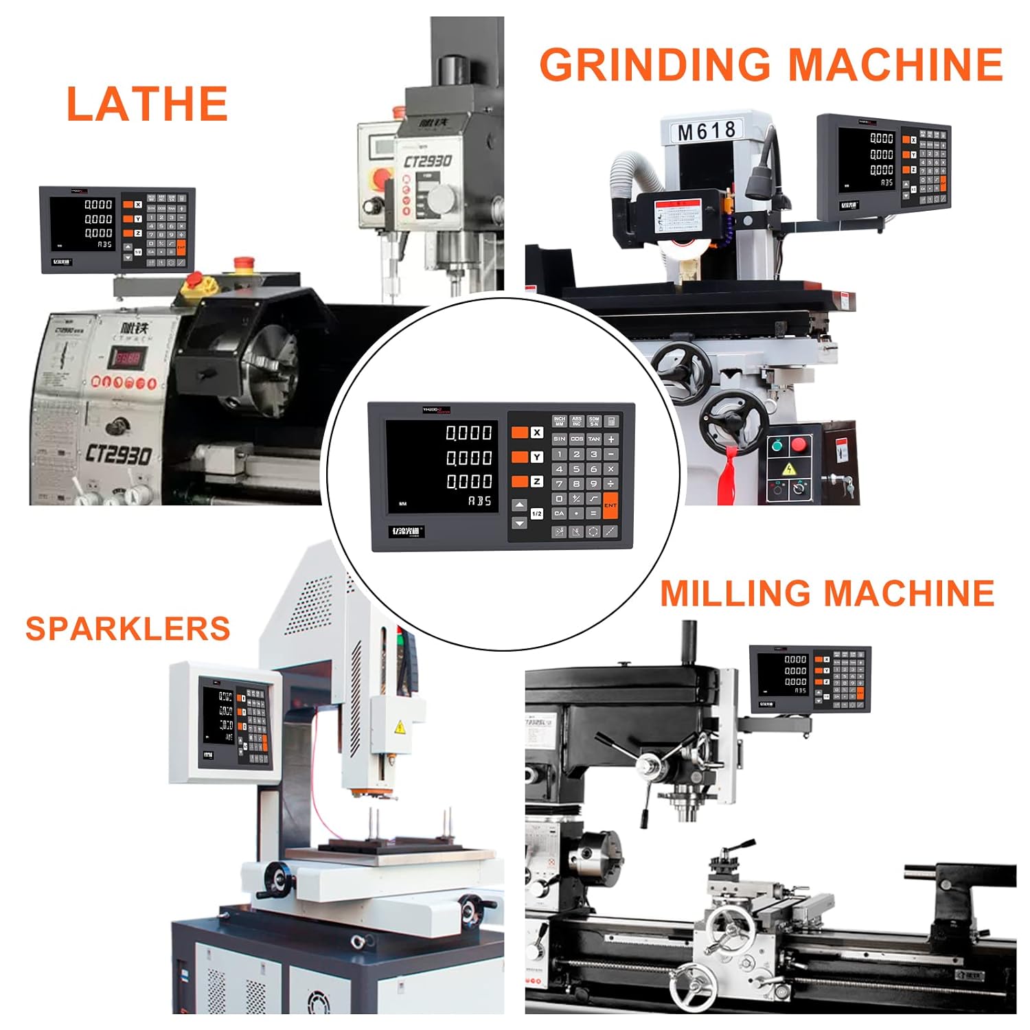 3 Axis Digital Readout New DRO KA300 Linear Scale Encoder Lathe milling Machine 2 axis / 3 axis kit Free Shipping