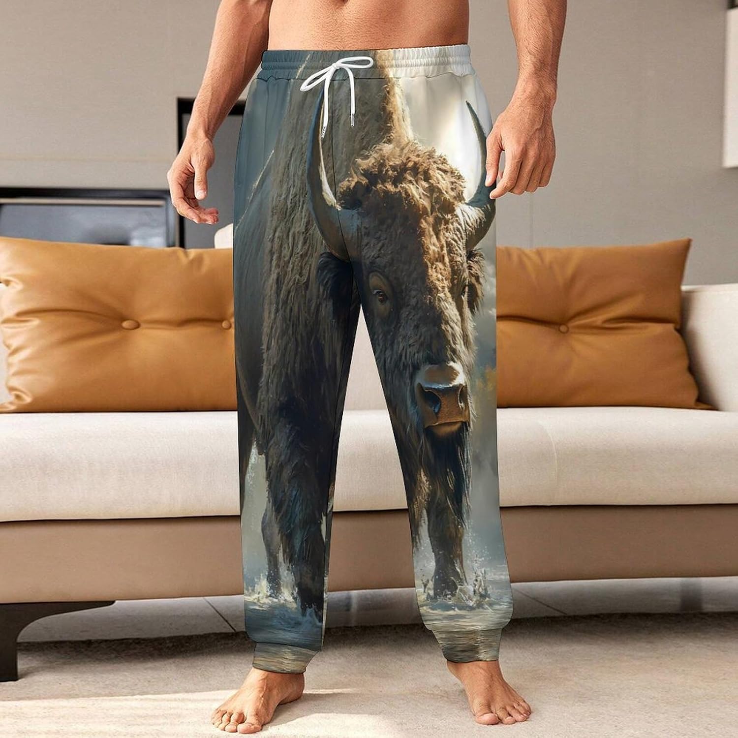 Buffalo Men's Pants Athletic Workout Sweatpants Jogger Casual Pant for Sports Home