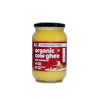 Conscious Food Organic Cow Ghee | 500ml | Certified Organic | Pesticide Free | 100% Pure - image, photos