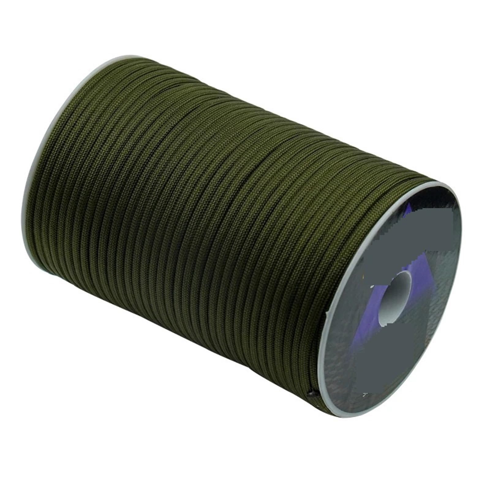 Paracord 550 Paracord Rope 100M 50M 7 Strand 4mm Parachute Cord Outdoor Camping Survival Gear DIY Bracelet Tent Line(7C green,50M)