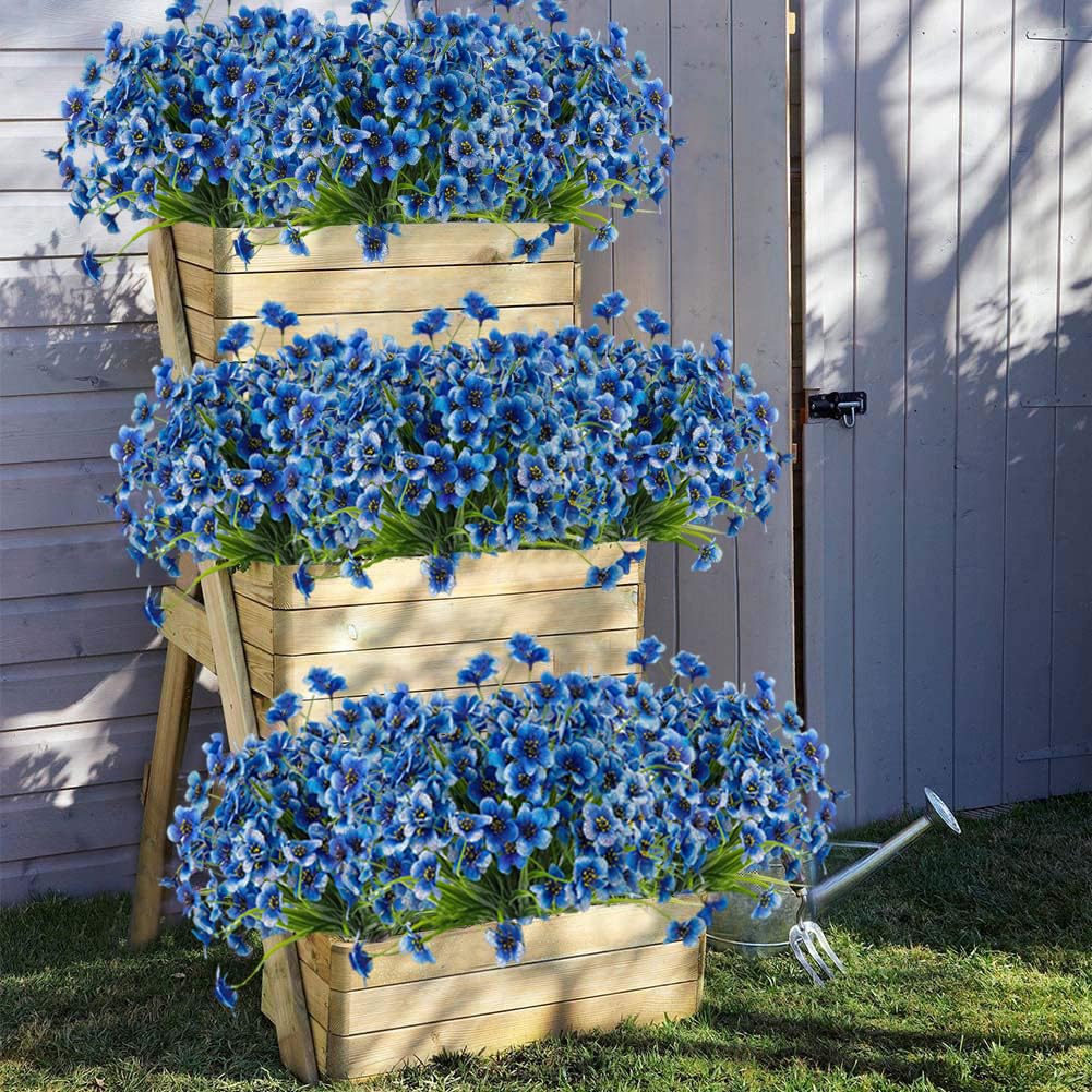 SOMYTING Fiori Artificiali Del Viole Del Pensiero Per Esterni, 12 Mazzi