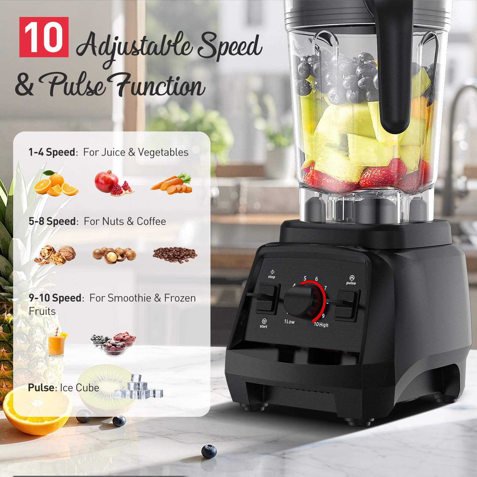 Blender - 4-speed Blender - Black