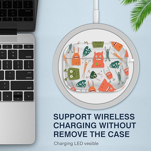 Vista 251 de Maxjoy for AirPods 2nd Generation Case, Unique Design Hard Protective Shockproof Airpods Case Cover with Keychain Compatible with Apple AirPods Sea