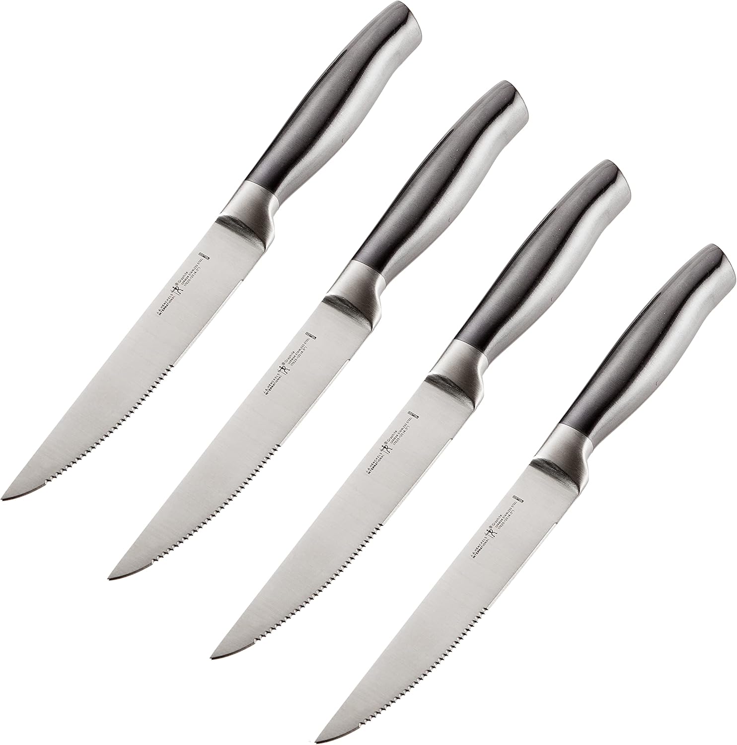 HENCKELS Graphite Razor-Sharp 4-pc Steak Knife Set, German Engineered Informed by 100+ Years of Mastery