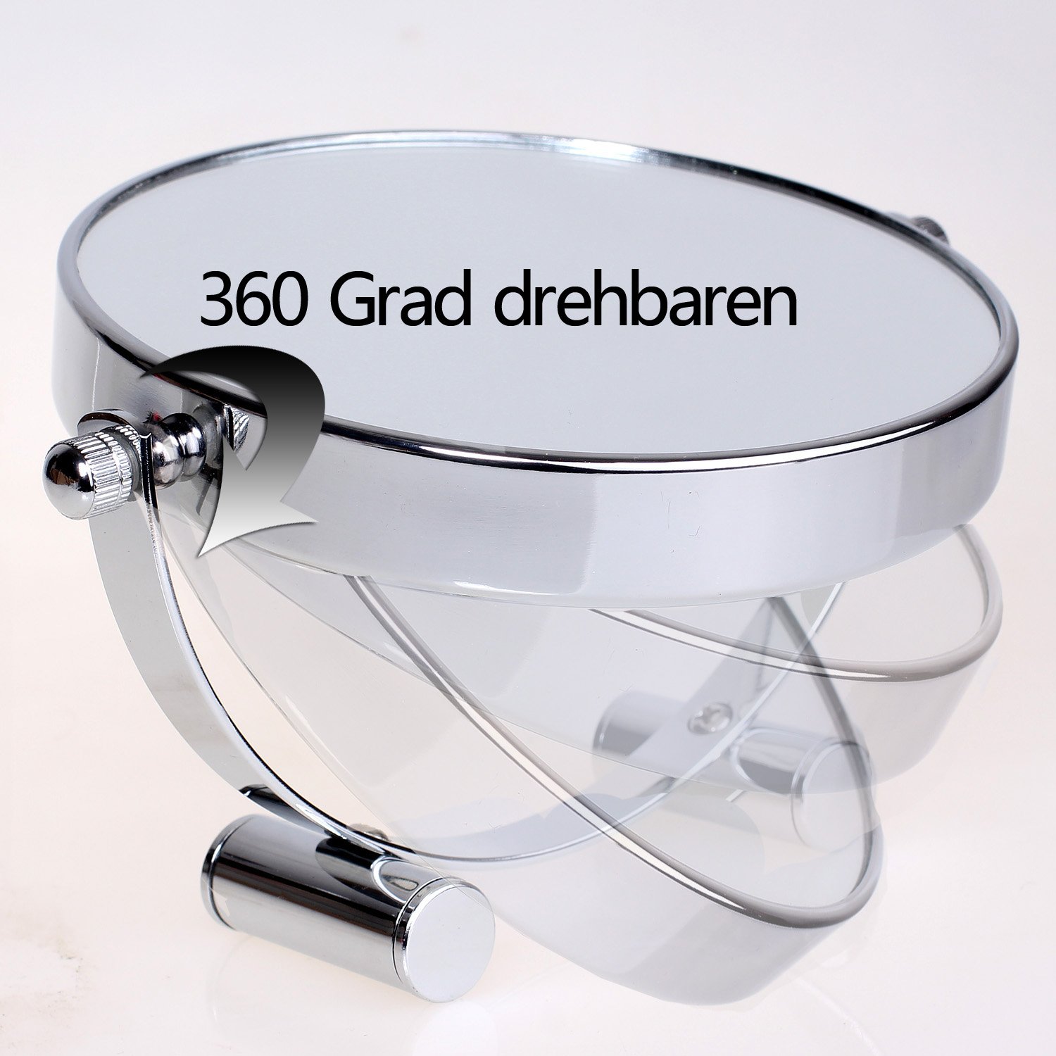 Specchio Trucco TUKA 7X Ingrandimento | Doppia Faccia | Da Tavolo O Viaggio | Ø15.3 Cm - Foto 2