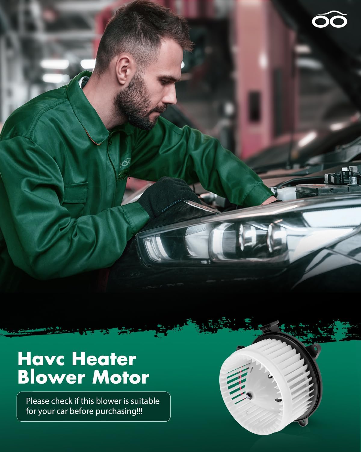 13263279 HVAC Blower Motor SCITOO ABS Plastic Heater Blower Motor with Fan Air Conditioning Compatible with 2010-2016 for Buick for LaCrosse /11-17 for Buick for Regal /11-16 for Chevrolet for Cruze