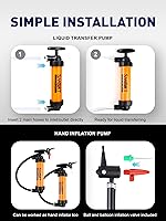 Vista 3 de SMART JERRY - Bomba de sifón para gasolina, bomba de transferencia de fluidos automotriz, kit de bomba anticongelante RV, bomba de transferencia
