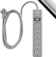 Vista 3 de GE Protector SurGE de 6 tomas, cable de extensión de 15 pies