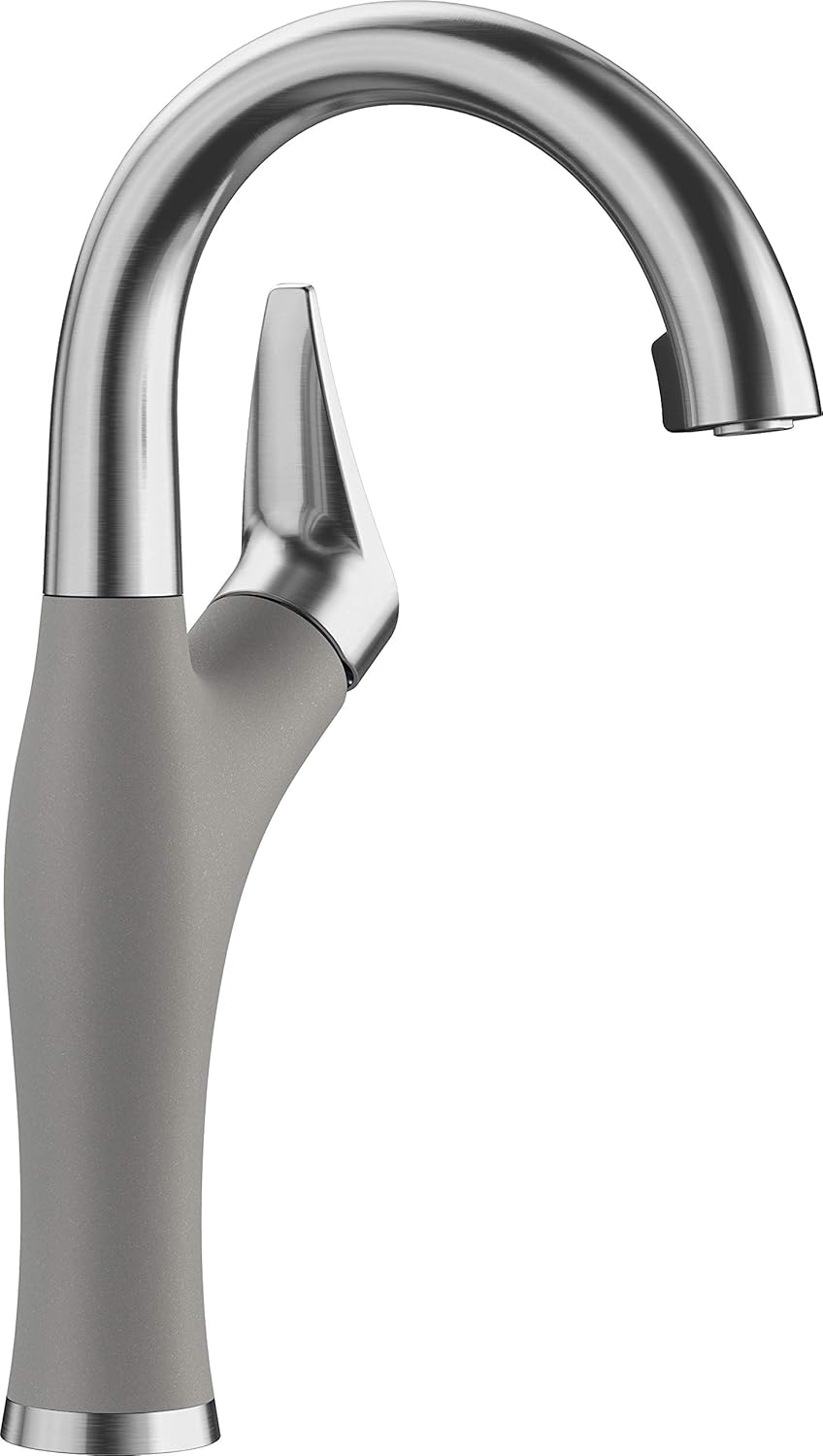 BLANCO, Metallic Gray 442042 ARTONA Color-Coordinated Pull-Down Bar Faucet, 2.2 GPM