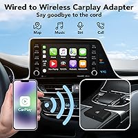 Vista 2 de Adaptador inalámbrico Carplay Apple Carplay Adaptador inalámbrico Convertir con cable a inalámbrico CarPlay Dongle para control inalámbrico Plug &