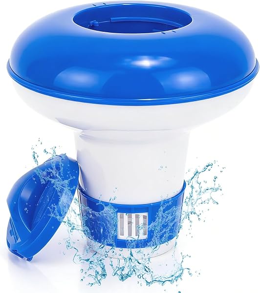 KGC Pool Dosierschwimmer Chlor Schwimmer für Chlortabletten - Dosierschwimmers 12.5cm für Mini-Tabs 20gr Pool Tabletten Schwimmer Dosierer Chlorschwimmer für Pools Wasserpark Spa - 1