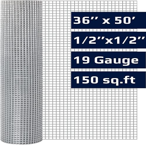 Miniatura 2 de Hardware Cloth 12 pulgada 36 x 50 pies calibre 19  rollo de malla de alambre de alambre de alambre de esgrima de alambre de valla de alambre de