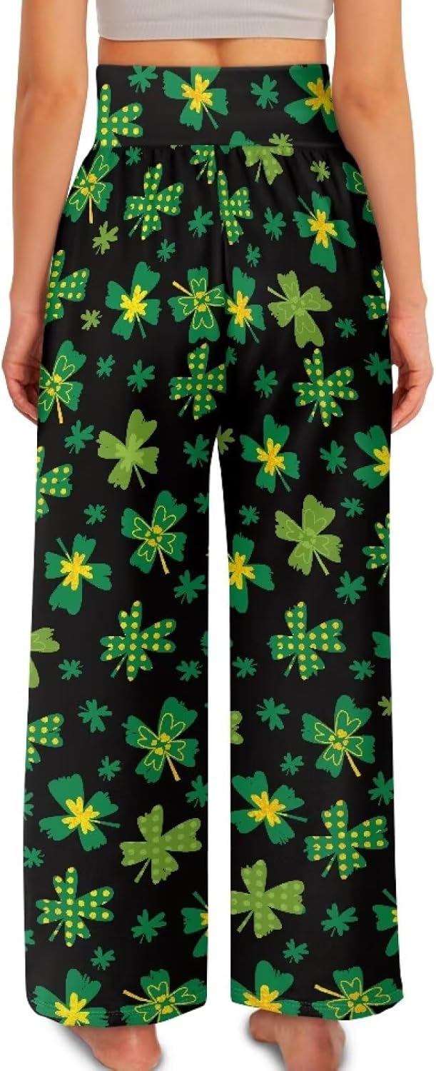 Biyejit Womens Wide Leg Yoga Pants Casual Work Dress Pants Lounge Sweatpants High Waist Comfy Loose Trousers with Pockets - Image 4