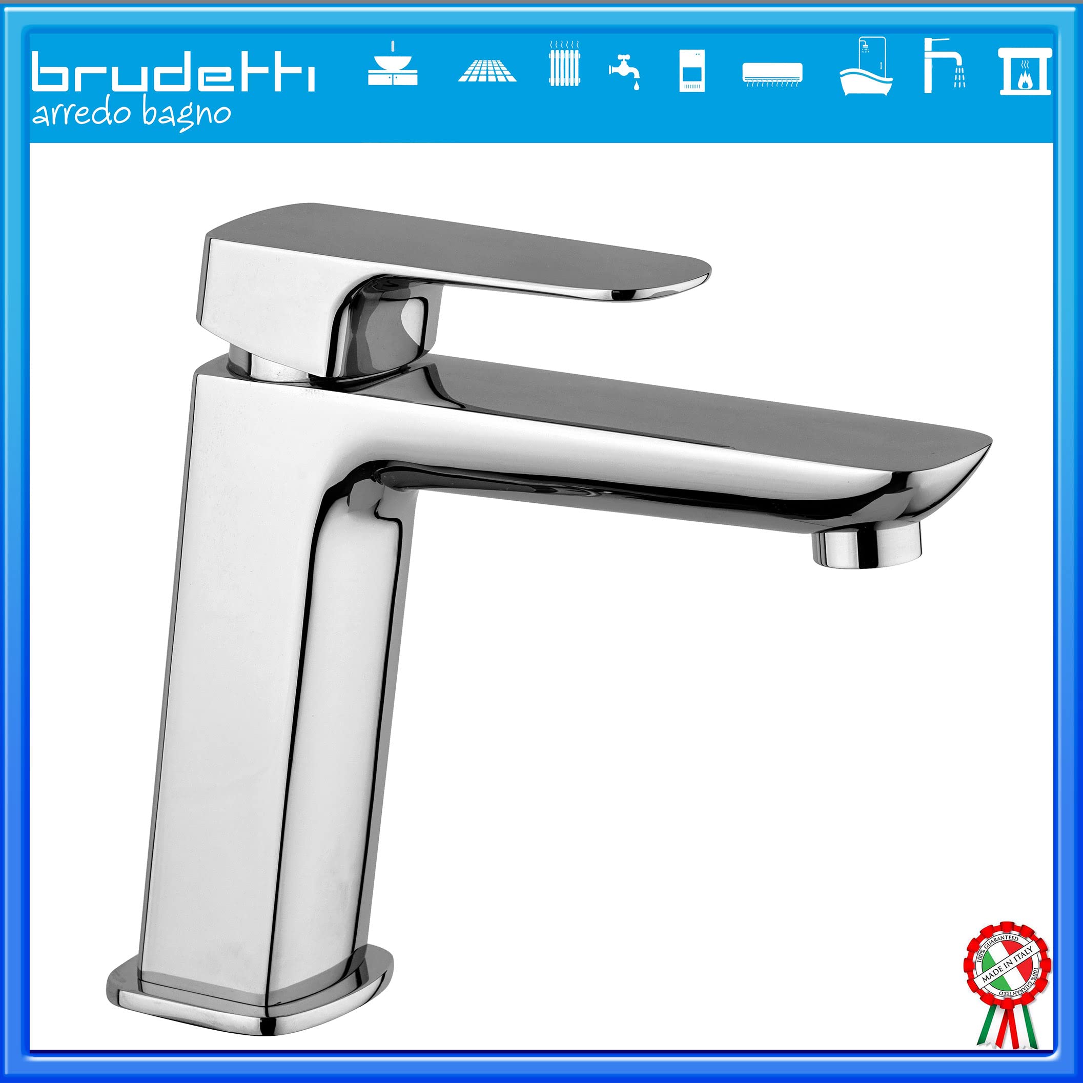 Paini Nove Set Miscelatori Lavabo Clic-Clac + Bidet con Snodo Cromato + Piletta e Flessibili