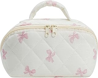 JOVAKIT Bolsa de maquillaje acolchada de gran...