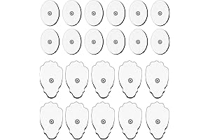 22-Piece TENS Replacement Pads: Snap On and Reusable