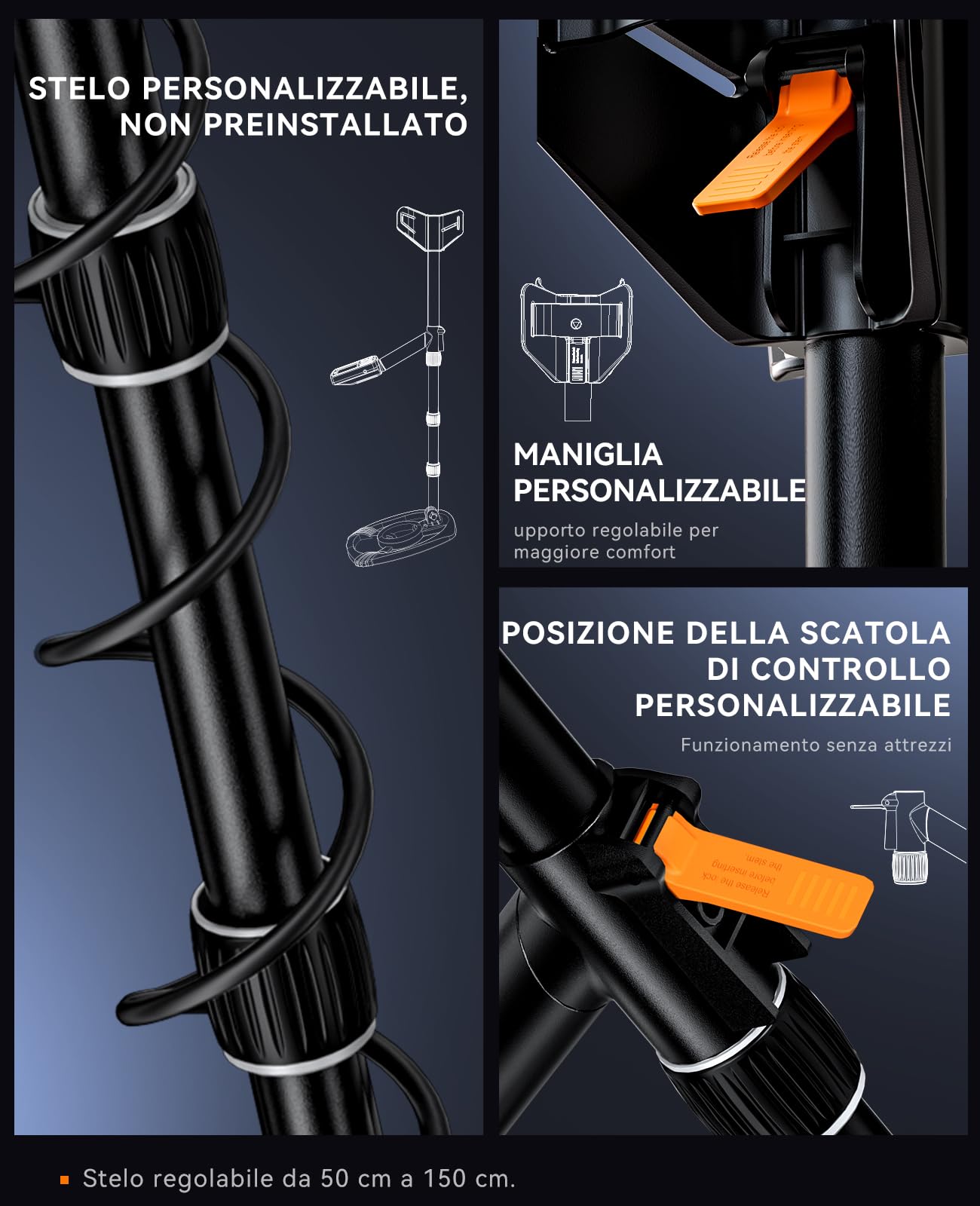 SUNPOW Metal Detector per Adulti Professionale - Alta Precisione, Bobina Impermeabile 12", LCD Retroilluminato 2X, Chip DSP Avanzato, 5 Modalità, Lunghezza Regolabile, Struttura Robusta - OTMD14