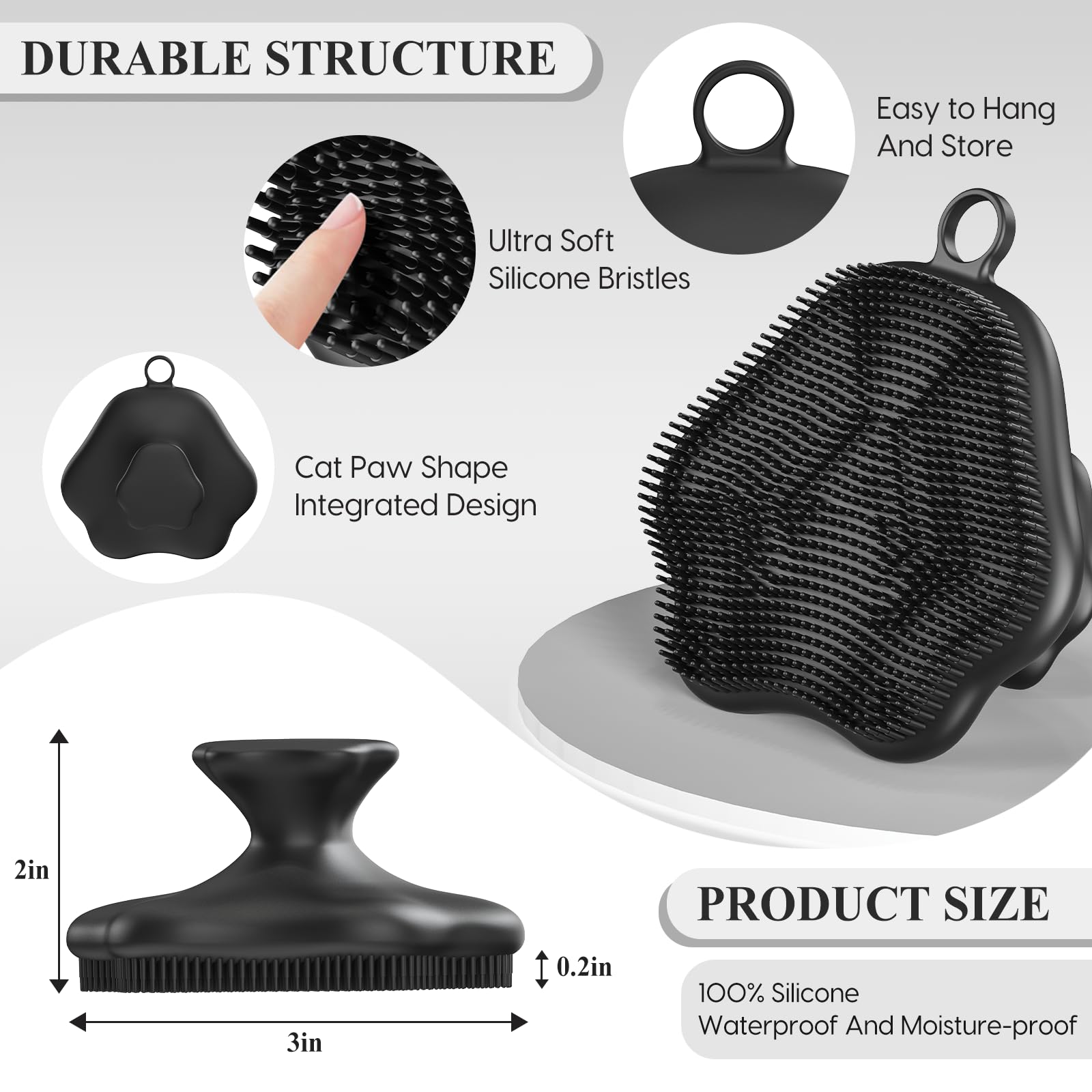 VWMYQ Silikon-Gesichtsschrubber – Peeling-Gesichtsschrubber für Frauen und Männer, sanfte Gesichtsreinigungsbürste, Mitesser, Akne-Porenpad, Wiegenkappe, manuelle weiche Gesichtswaschbürste für tiefe