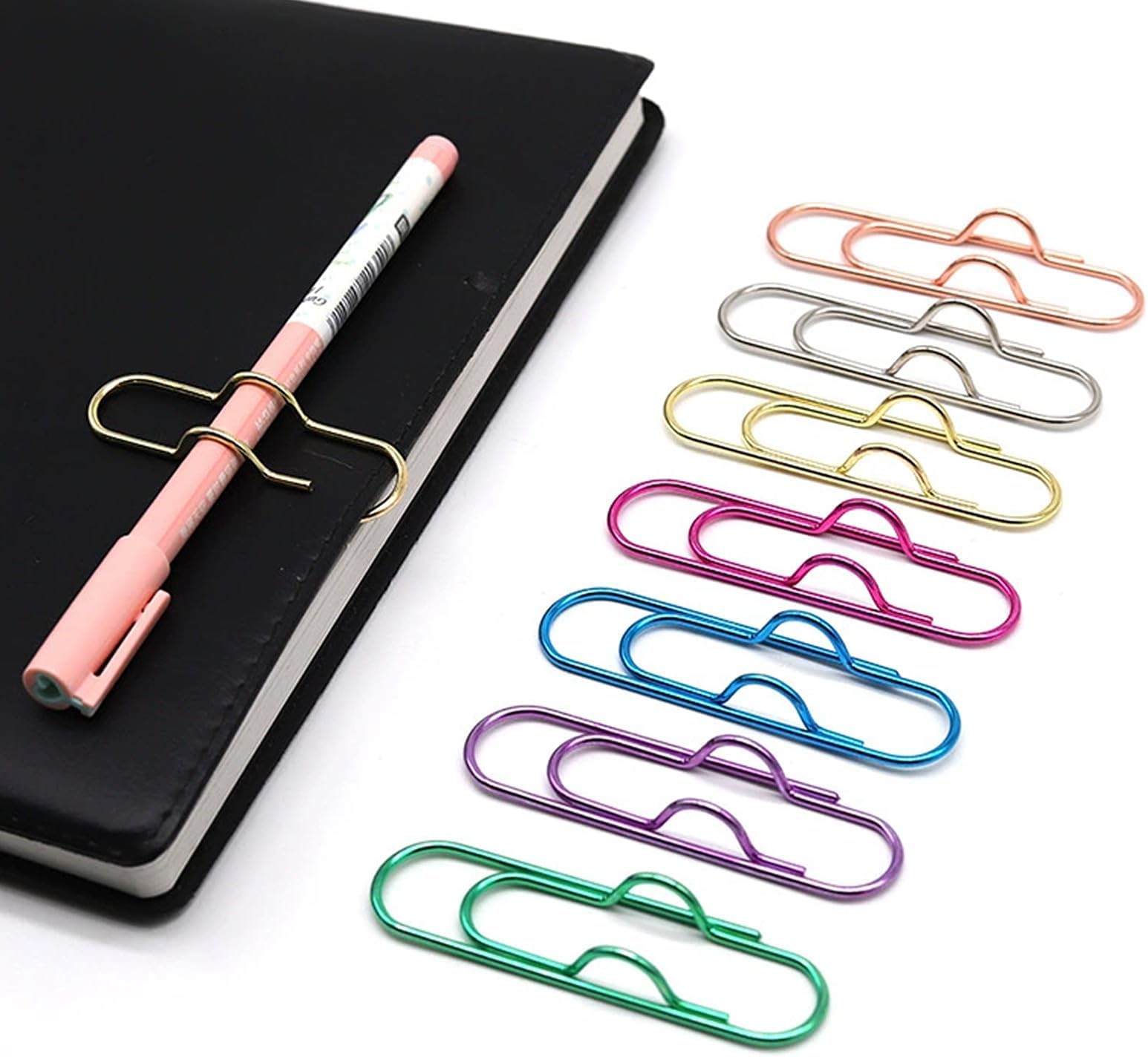 figurine 7PCS Pen Clip Holder,Pen Clip for Notebook,Multi-functional Pen Holder for Writing Tools and Documents for Office and Study Organization