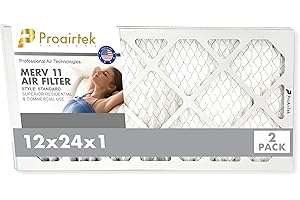 Proairtek 12 x 24 x 1 Air Filters for Home