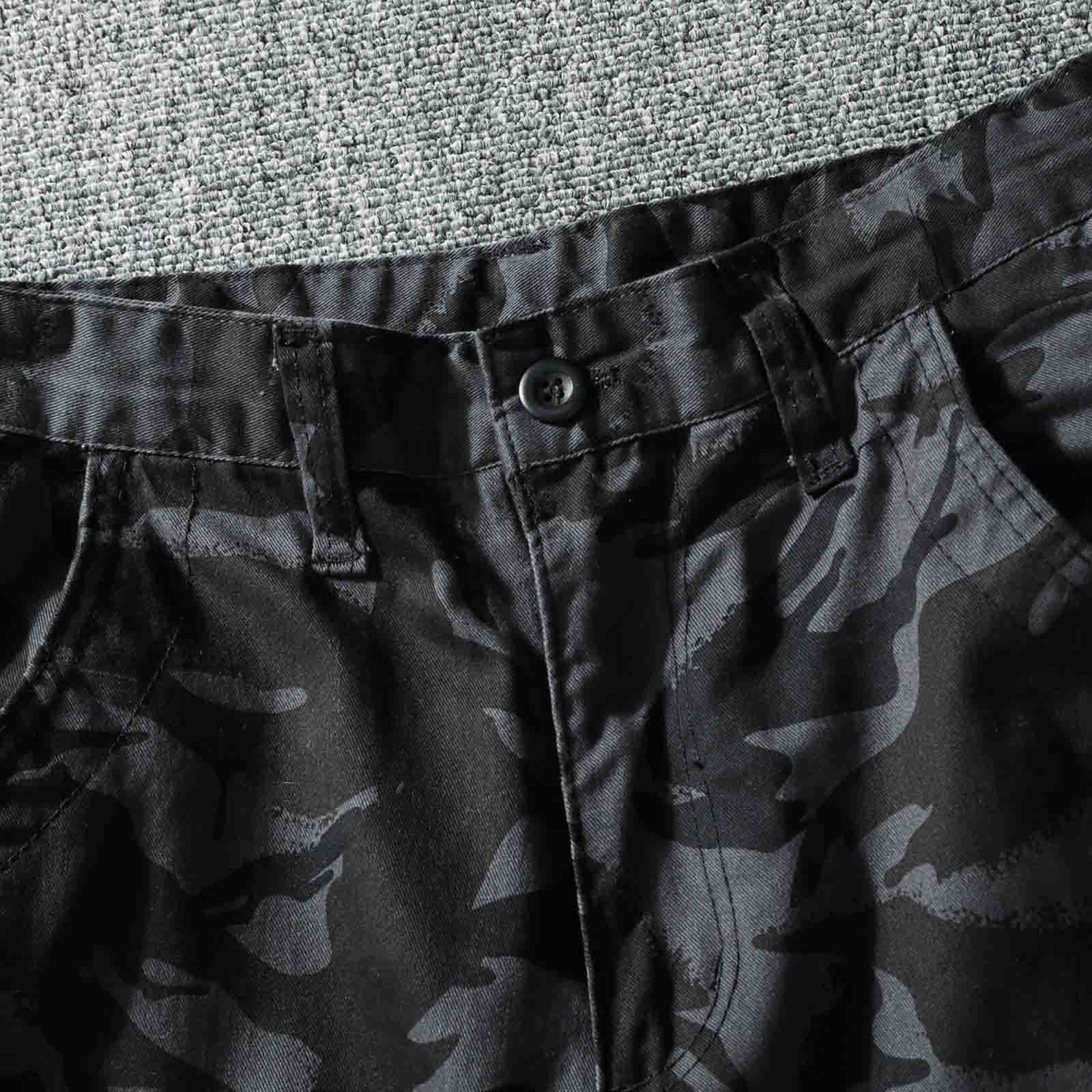 YRxUIAI Pantalon cargo camouflage pour homme - Ample, durable, robuste, léger - Plusieurs poches